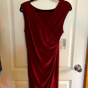 Deep Red Draped Dress -  Brand New!